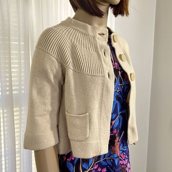 Apostrophe' Cropped Sweater - Picture 3 of 6